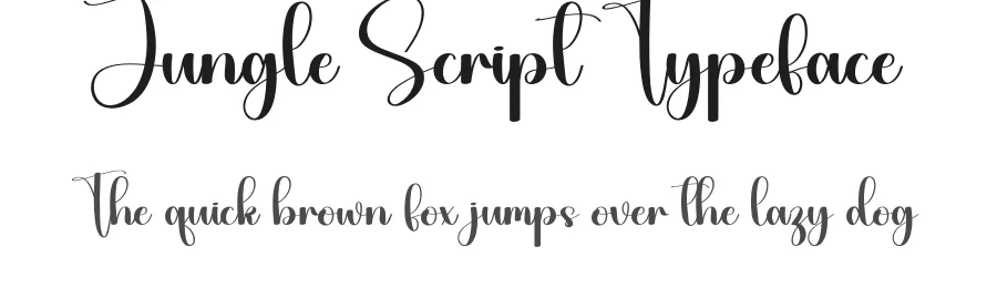 Jungle Script Typeface by Berkah Shop — Script Handwritten Font