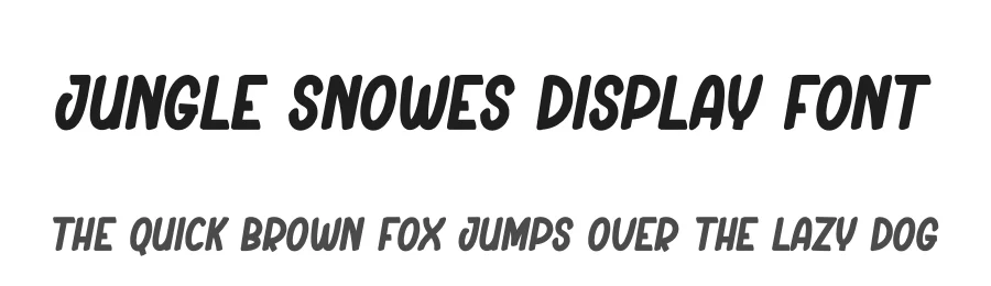Jungle Snowes Display Font by creativeletter — Display Font