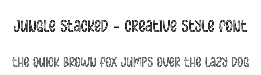 Jungle Stacked – Creative Style Font by creativeletter — Display Font