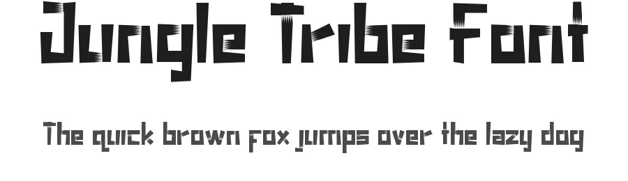 Jungle Tribe Font by CalligraphyFonts.net — Display Font