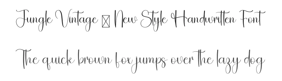 Jungle Vintage – New Style Handwritten Font by freshtypeink — Script Handwritten Font