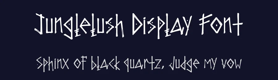 Junglelush Display Font by Erik5541 — Display Font — thumbnail 2