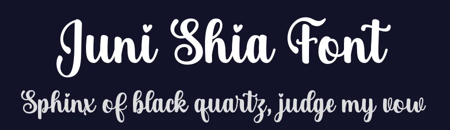 Juni Shia Font by Muhammad Nasir — Script Handwritten Font — thumbnail 2
