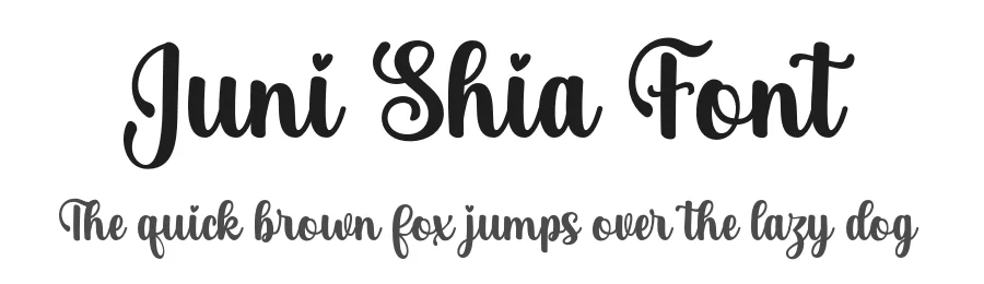 Juni Shia Font by Muhammad Nasir — Script Handwritten Font