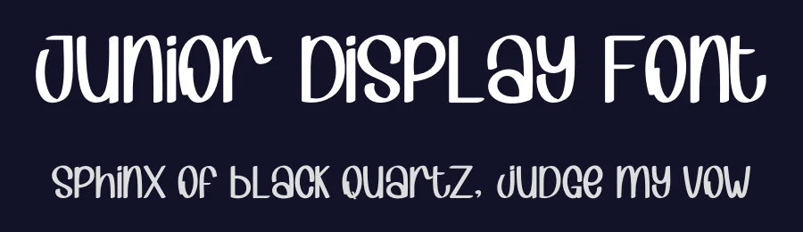 Junior Display Font by inermediaSTUDIO — Display Font — thumbnail 2