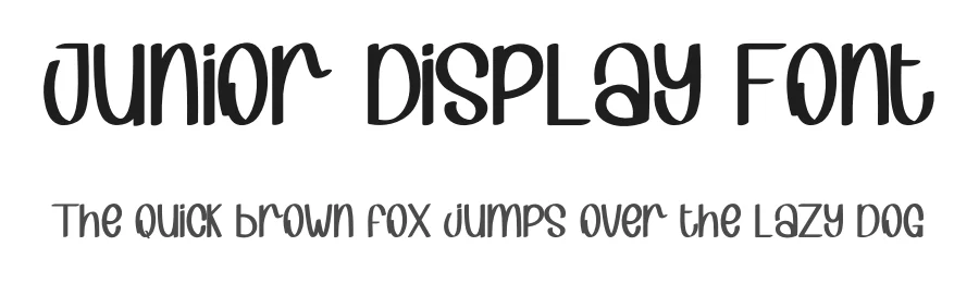 Junior Display Font by inermediaSTUDIO — Display Font