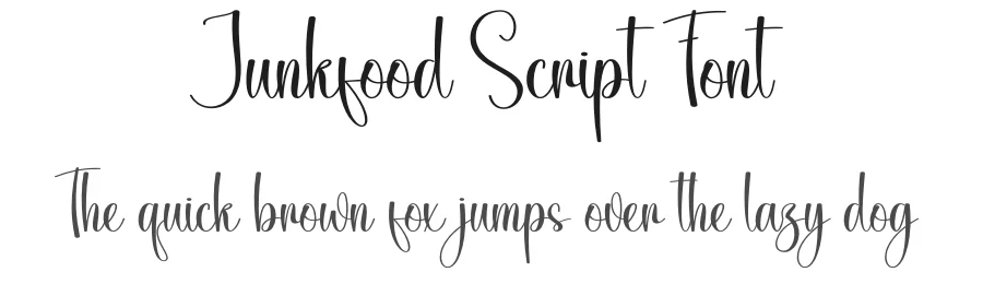 Junkfood Script Font by creativeletter — Script Handwritten Font