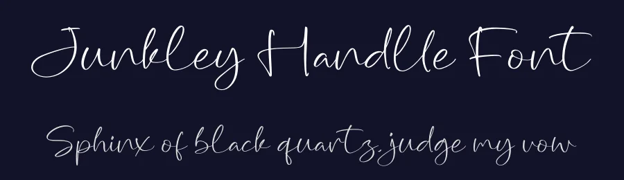 Junkley Handlle Font by glorytype — Script Handwritten Font — thumbnail 2