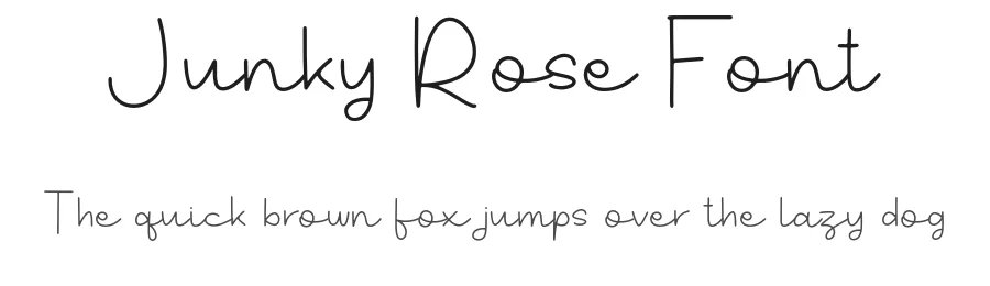 Junky Rose Font by Forberas Foundry — Script Handwritten Font