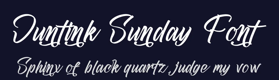 Juntink Sunday Font by stylishtype.co — Script Handwritten Font — thumbnail 2