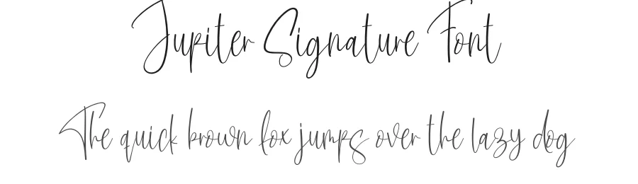 Jupiter Signature Font by creativeletter — Script Handwritten Font