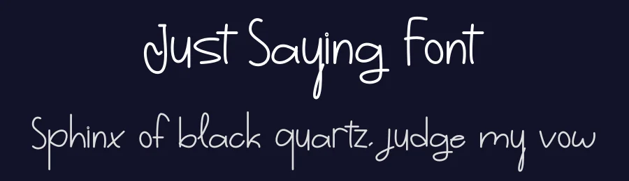 Just Saying Font by ronistudio — Script Handwritten Font — thumbnail 2