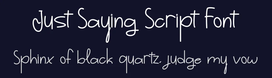 Just Saying Script Font by ronistudio1 — Script Handwritten Font — thumbnail 2