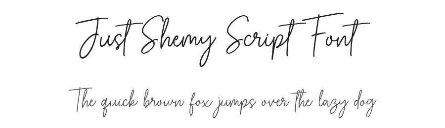 Just Shemy Script Font by Typebae — Script Handwritten Font