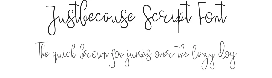 Justbecause Script Font by vp_creative_shop — Script Handwritten Font