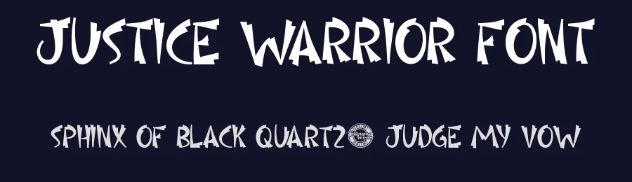 Justice Warrior Font by CalligraphyFonts.net — Display Font — thumbnail 2