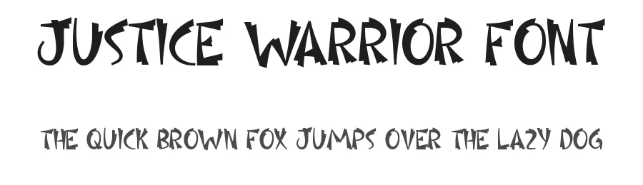 Justice Warrior Font by CalligraphyFonts.net — Display Font