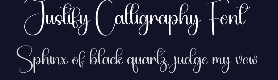 Justify Calligraphy Font by creativeletter — Script Handwritten Font — thumbnail 2