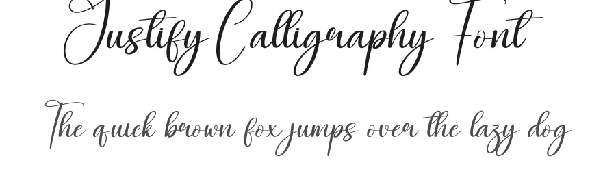 Justify Calligraphy Font by andikastudio — Script Handwritten Font