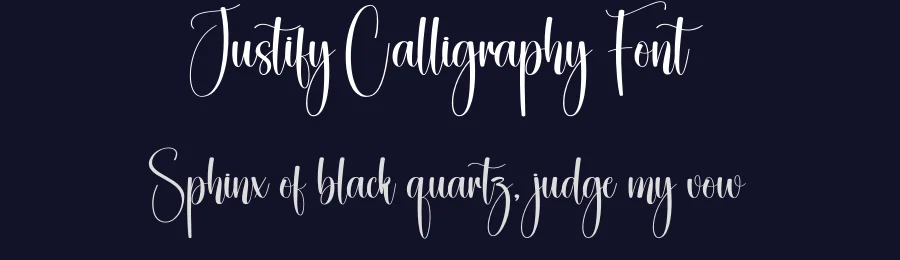 Justify Calligraphy Font by creativeletter — Script Handwritten Font — thumbnail 2