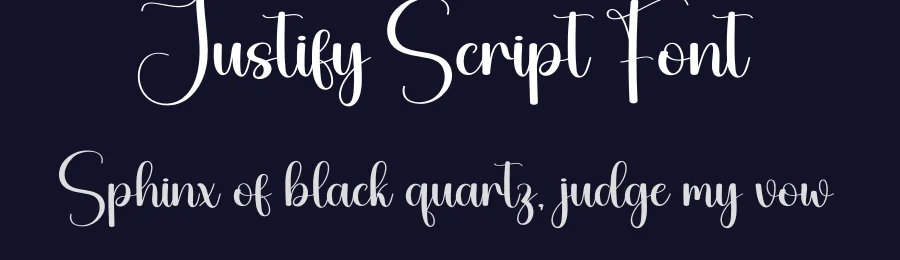 Justify Script Font by creativeletter — Script Handwritten Font — thumbnail 2