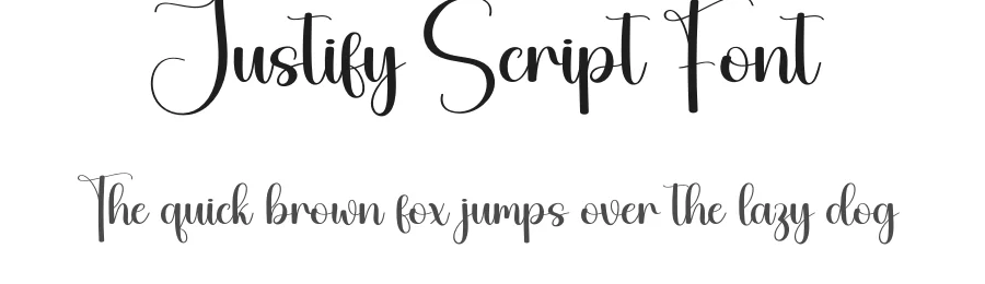 Justify Script Font by creativeletter — Script Handwritten Font