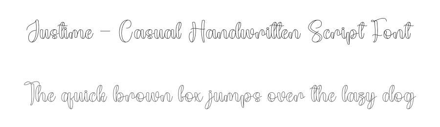 Justime – Casual Handwritten Script Font by andikastudio — Script Handwritten Font