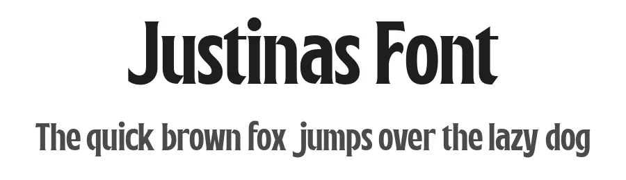 Justinas Font by Arterfak Project — Display Font