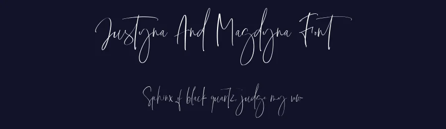 Justyna And Magdyna Font by metafontsy — Script Handwritten Font — thumbnail 2