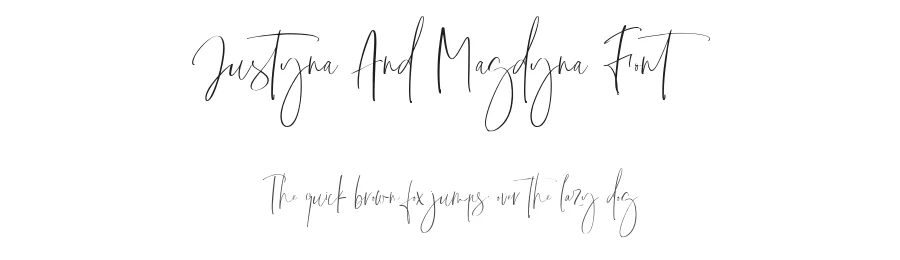 Justyna And Magdyna Font by metafontsy — Script Handwritten Font