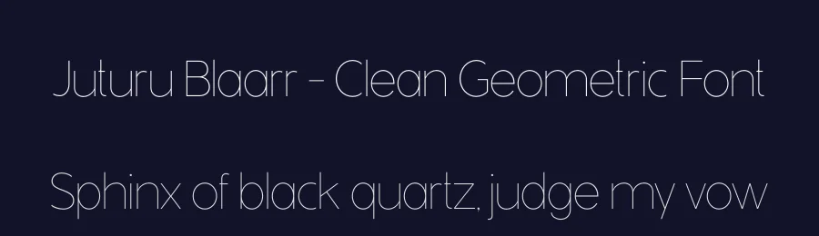 Juturu Blaarr – Clean Geometric Font by Casloop Studio — Decorative Font — thumbnail 2