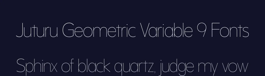 Juturu Geometric Variable 9 Fonts by Casloop Studio — Decorative Font — thumbnail 2