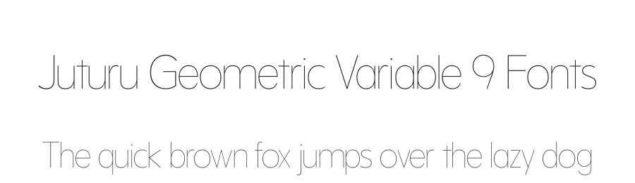 Juturu Geometric Variable 9 Fonts by Casloop Studio — Decorative Font