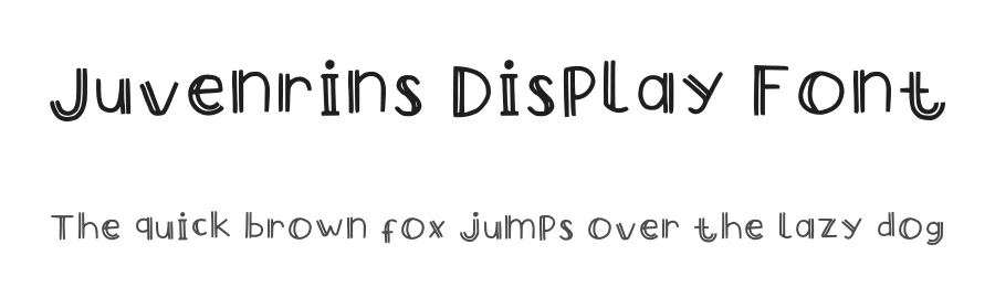 Juvenrins Display Font by rinaeml — Script Handwritten Font