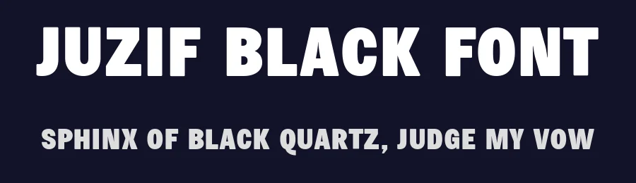 Juzif Black Font by Lella7 — Sans Serif Font — thumbnail 2
