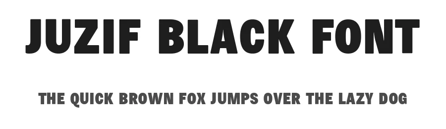 Juzif Black Font by Lella7 — Sans Serif Font