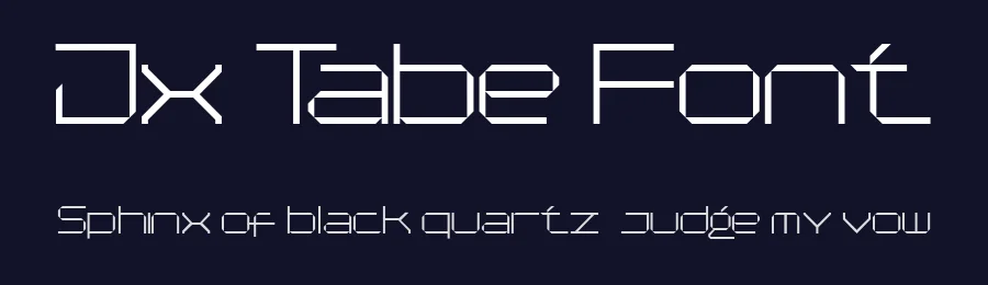 Jx Tabe Font by jetsmax — Display Font — thumbnail 2
