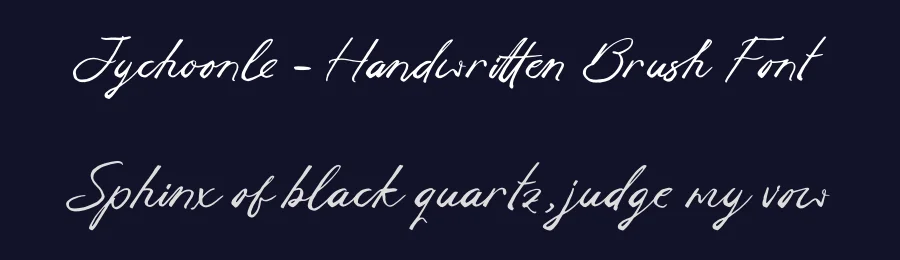 Jychoonle – Handwritten Brush Font by letterenastudios — Script Handwritten Font — thumbnail 2
