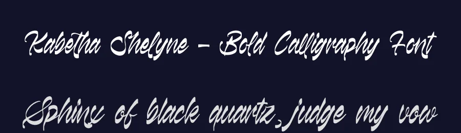 Kabetha Shelyne – Bold Calligraphy Font by letterenastudios — Script Handwritten Font — thumbnail 2