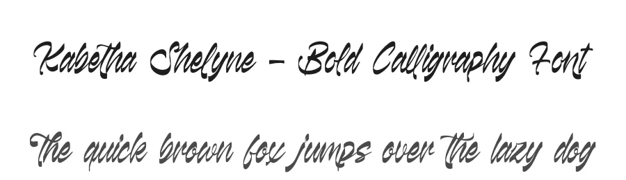 Kabetha Shelyne – Bold Calligraphy Font by letterenastudios — Script Handwritten Font
