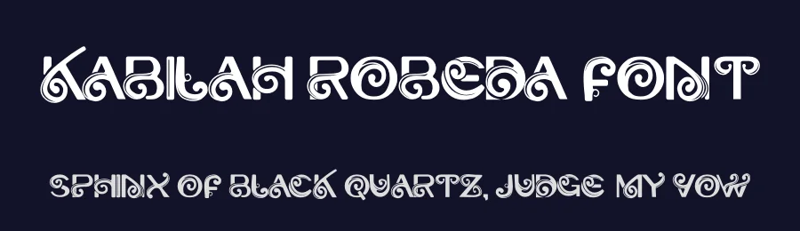 Kabilah Robeda Font by letterfiastudio — Display Font — thumbnail 2