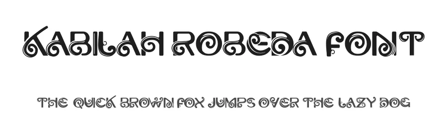 Kabilah Robeda Font by letterfiastudio — Display Font