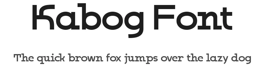 Kabog Font by Enxyclo Studio — Display Font