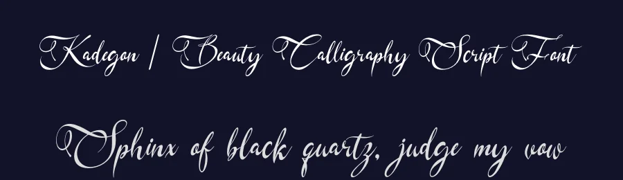 Kadegon | Beauty Calligraphy Script Font by Gracetypestudio — Script Handwritten Font — thumbnail 2