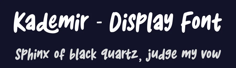 Kademir – Display Font by majelis art — Display Font — thumbnail 2