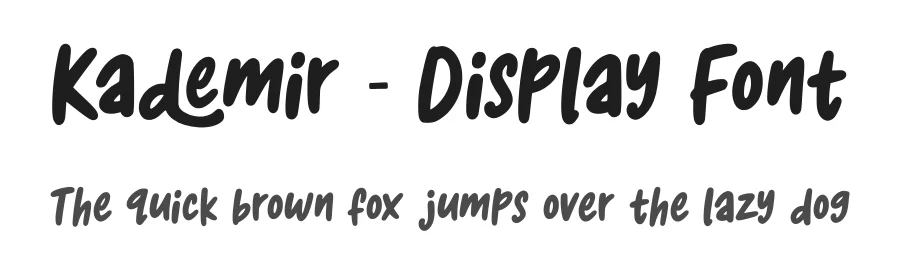 Kademir – Display Font by majelis art — Display Font
