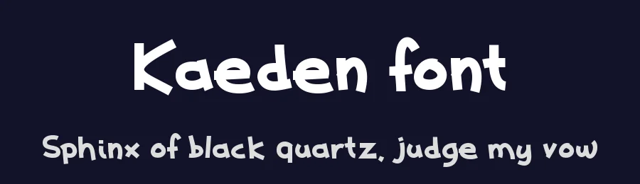 Kaeden font by Kurdz — Sans Serif Font — thumbnail 2