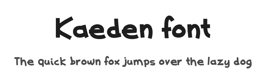Kaeden font by Kurdz — Sans Serif Font