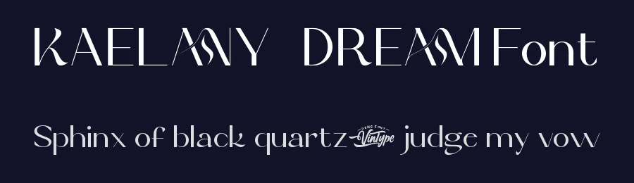 Kaelany Dream Font by VinType — Display Font — thumbnail 2