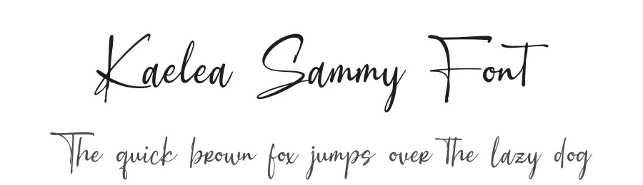 Kaelea Sammy Font by Denustudios — Script Handwritten Font